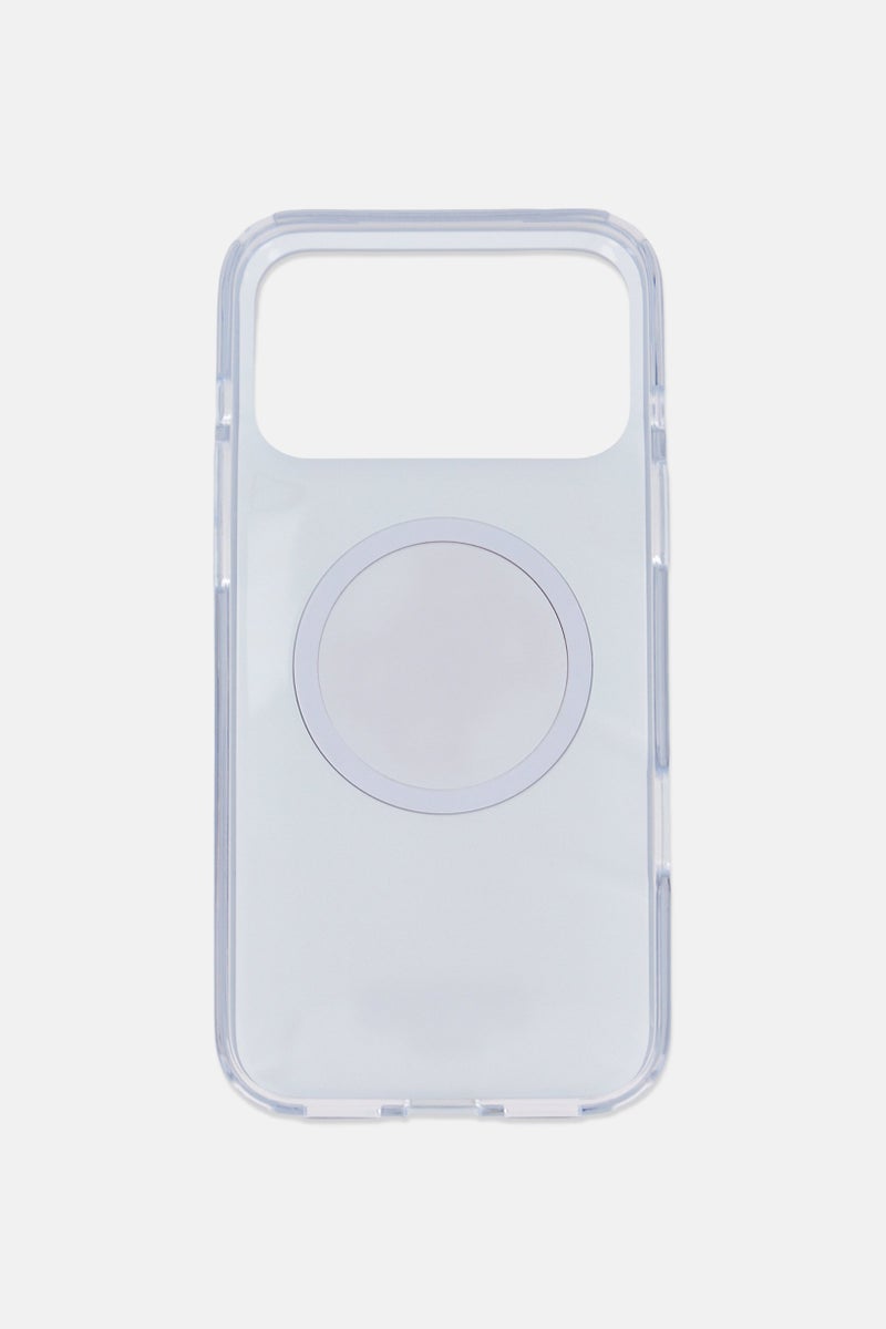 GUESS iPhone 17 Pro Max 4G Glitter Logo Mobile Case, Silver - Image 3